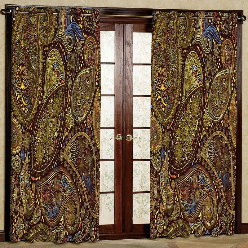 پرده مدل مخمل پانچی کد 2066T2 سایز 200x140 سانتی متر