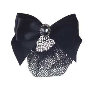 گیره مو زنانه مدل فرانسوی توردار کد 108002