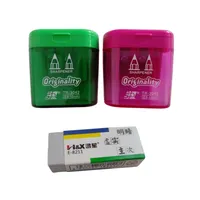 تراش مدل مخزن دار کد 3042 مجموعه دو عددی به همراه پاک کن