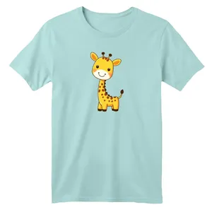 تی شرت آستین کوتاه بچگانه مدل زرافه کد01  