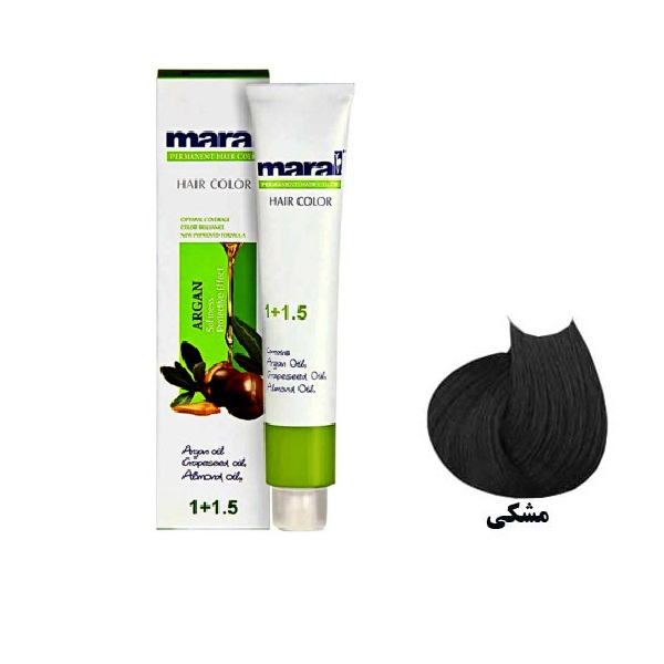 رنگ مو مارال مدل MF1 حجم 100 میلی لیتر رنگ مشکی