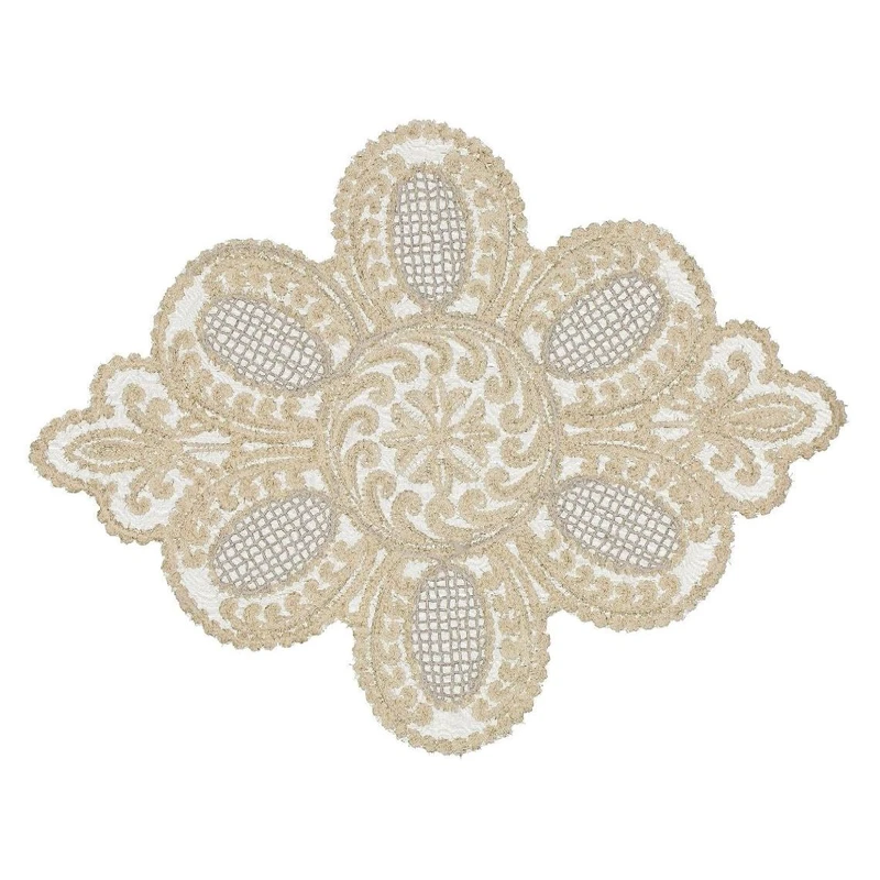 رومیزی مدل لوزی طرح صدف سایز 48x37 سانتی متر