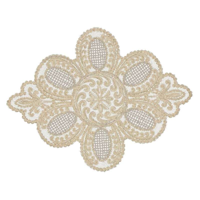 رومیزی مدل لوزی طرح صدف سایز 48x37 سانتی متر