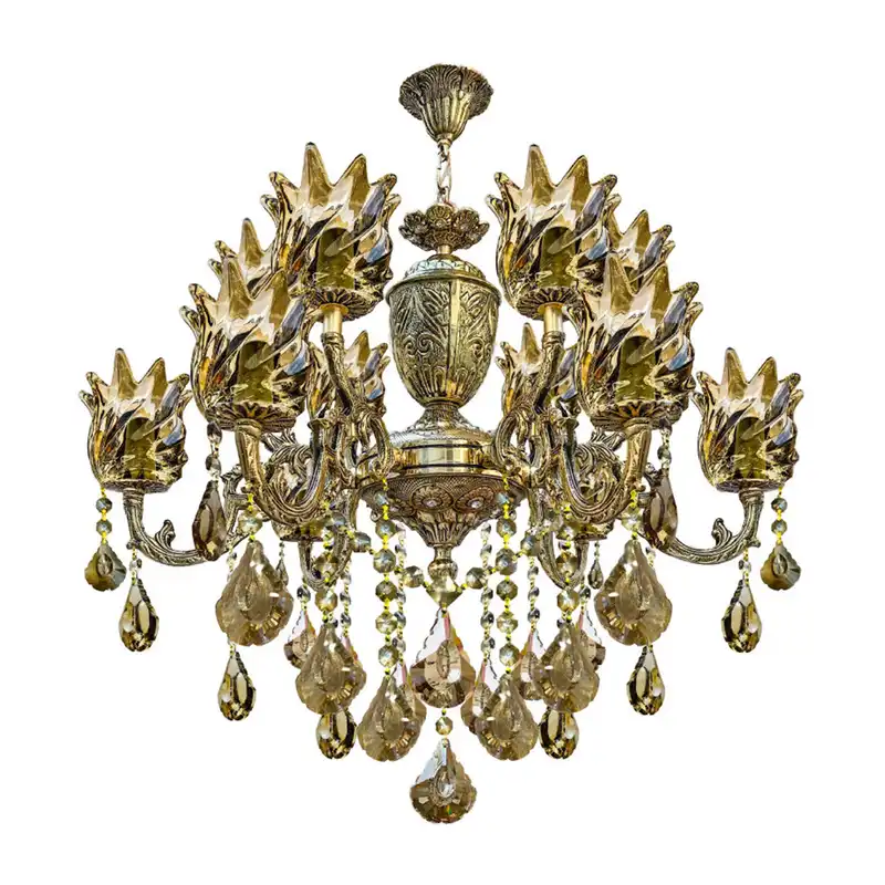 لوستر دوازده شعله چشمه نور کد C2824/6+6-BO