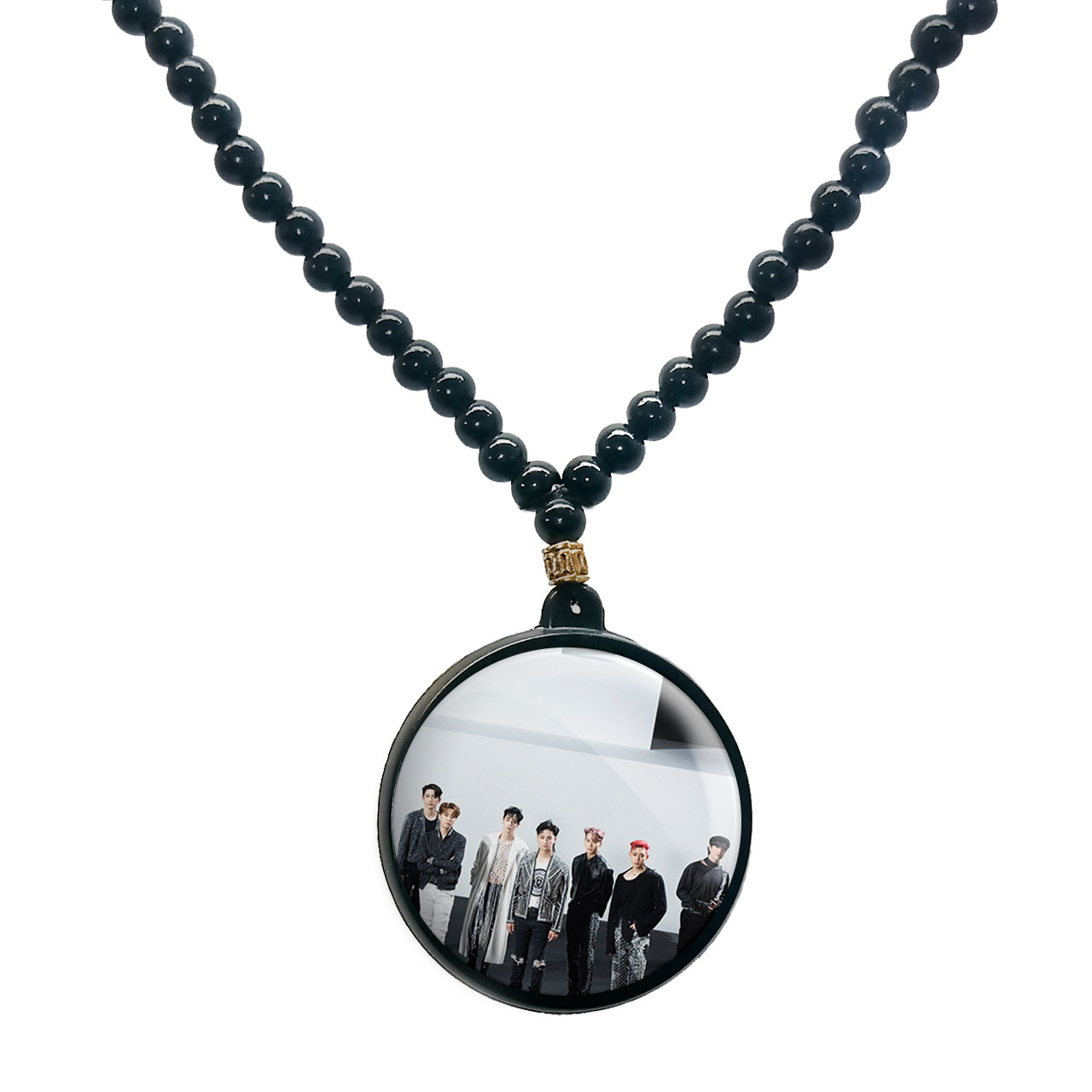 گردنبند پرمانه طرح GOT7 کد pmd.19051 مدل دو طرفه