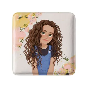 مگنت خندالو مدل دختر مو فرفری کد 28800