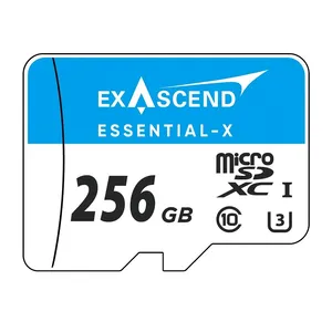کارت حافظه microSD اکساسند مدل essential-x کلاس 10 استاندارد UHS-I U3 سرعت 90MBps ظرفیت 256 گیگابایت