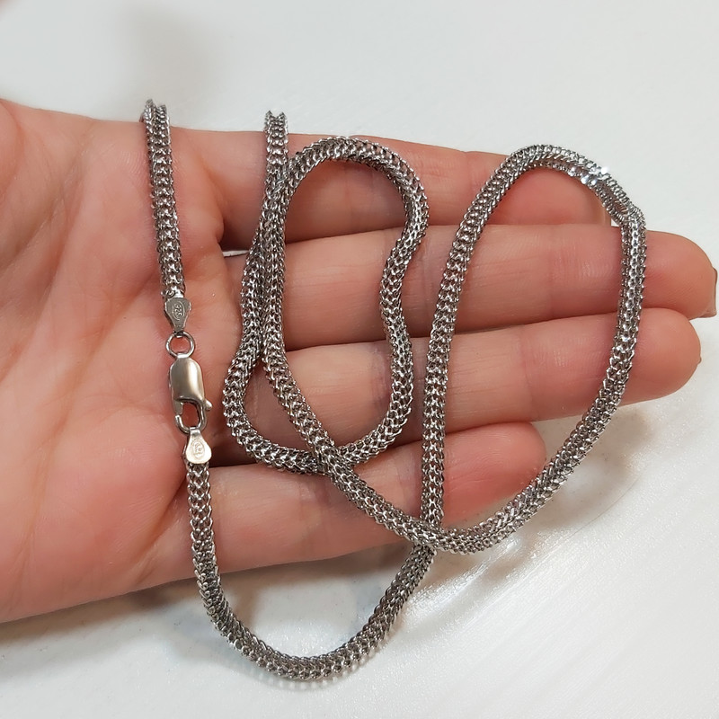 زنجیر نقره مردانه اقلیمه مدل GN547