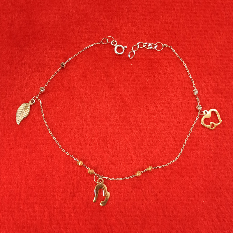 پابند نقره زنانه سلین کالا مدل برگ ce-As1