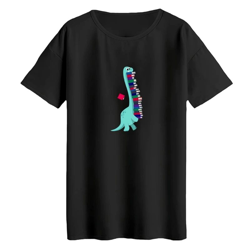 تی‌شرت لانگ آستین کوتاه زنانه مدل دایناسور کد06