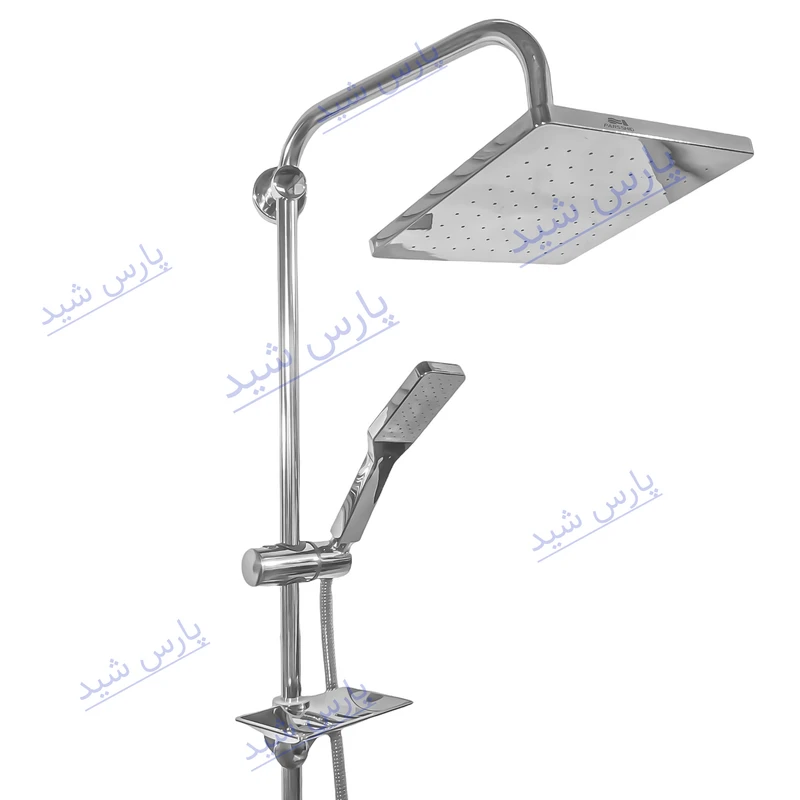 عکس شماره 2 : علم دوش حمام شیرآلات بهداشتی پارس شید فاتح مدل رسوب گیر اتومات