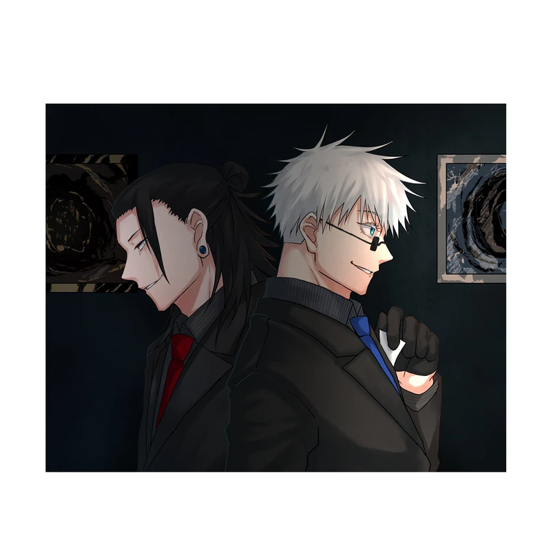 استیکر لپ تاپ و موبایل مدل انیمه طرح جوجوتسو کایسن سوگورو گتو jujutsu kaisen suguru geto کد 707