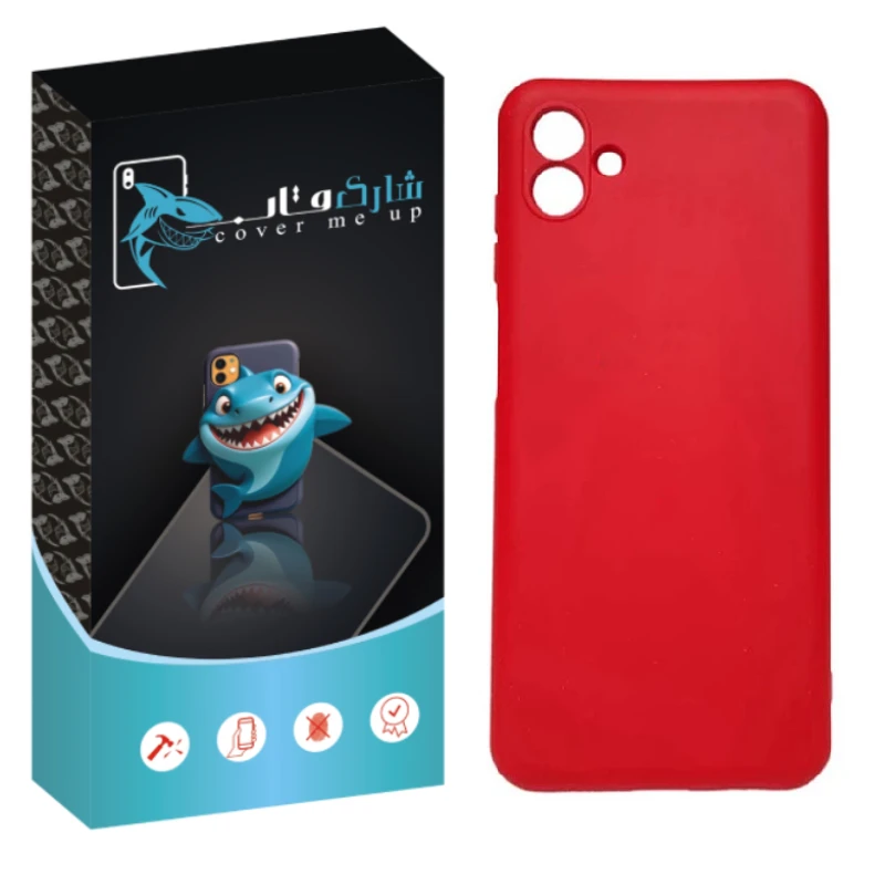 کاور شارک قاب مدل سیلیکونی مناسب برای گوشی موبایل سامسونگ Galaxy A04e