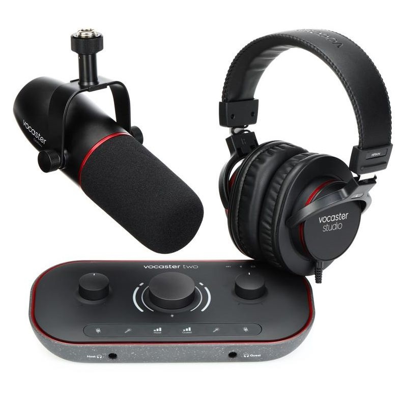 پکیج کارت صدا استودیویی مدل فوکوس رایت  Vocaster two studio