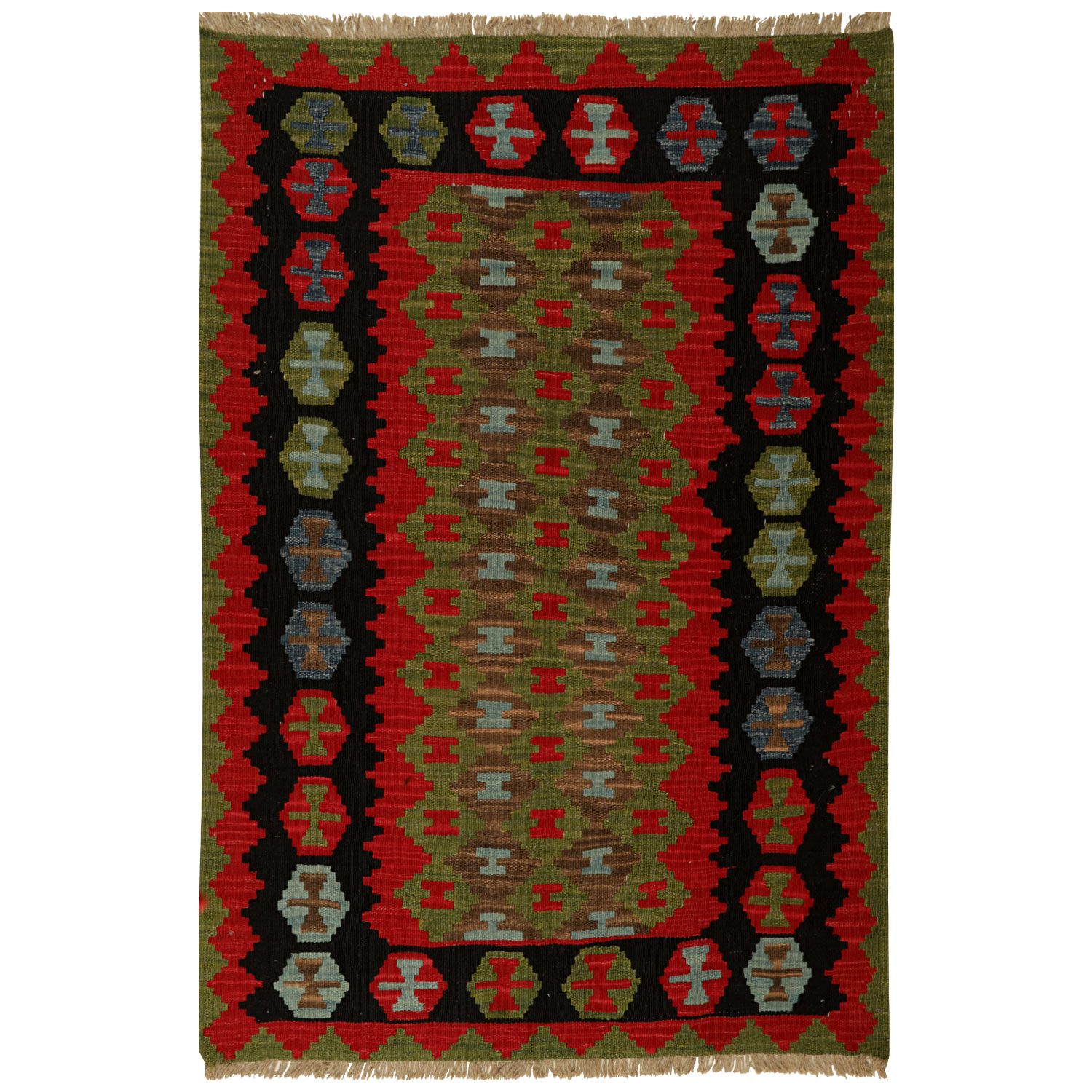 گلیم دستبافت دو متری مدل قشقایی کد 999067