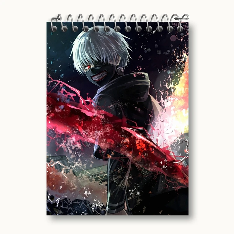 دفتر یادداشت 50 برگ خندالو مدل کانکی کن انیمه توکیو غول Tokyo Ghoul کد 11891