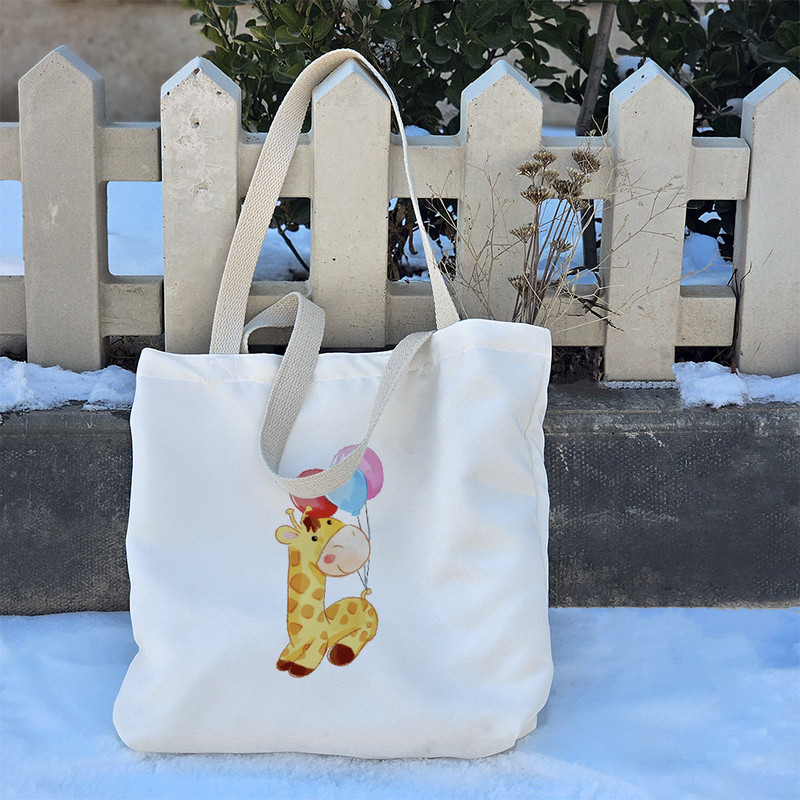 ساک خرید خندالو طرح زرافه کد H289