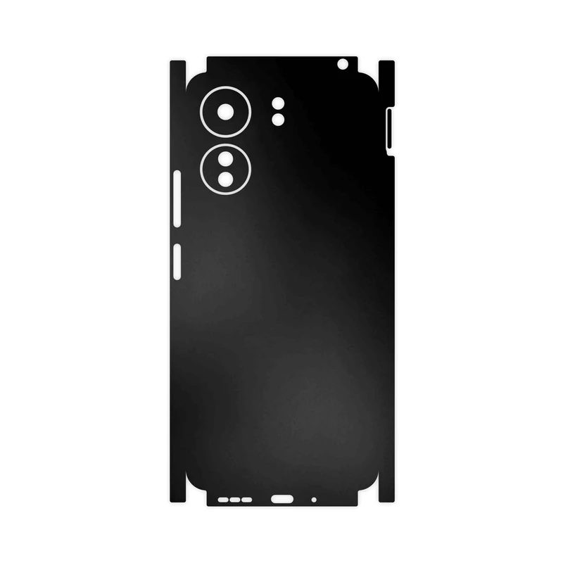 برچسب پوششی ماهوت مدل Matte-Black-FullSkin مناسب برای گوشی موبایل شیائومی Redmi 13C