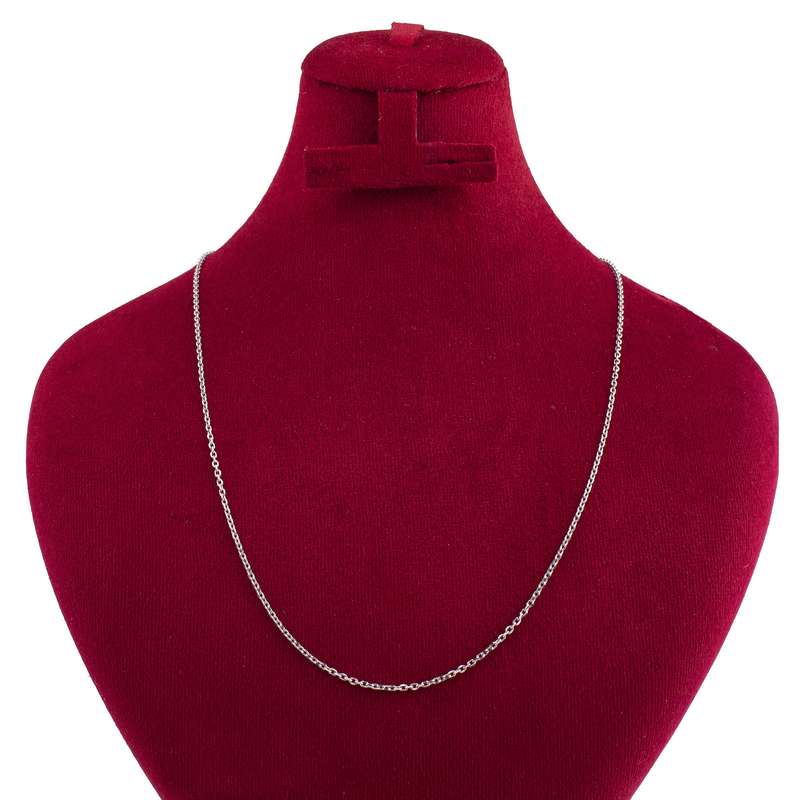 زنجیر نقره زنانه مدل دیپلمات کد 1.3 - 40 زنجیر نقره زنانه مدل دیپلمات کد 1.3 - 40