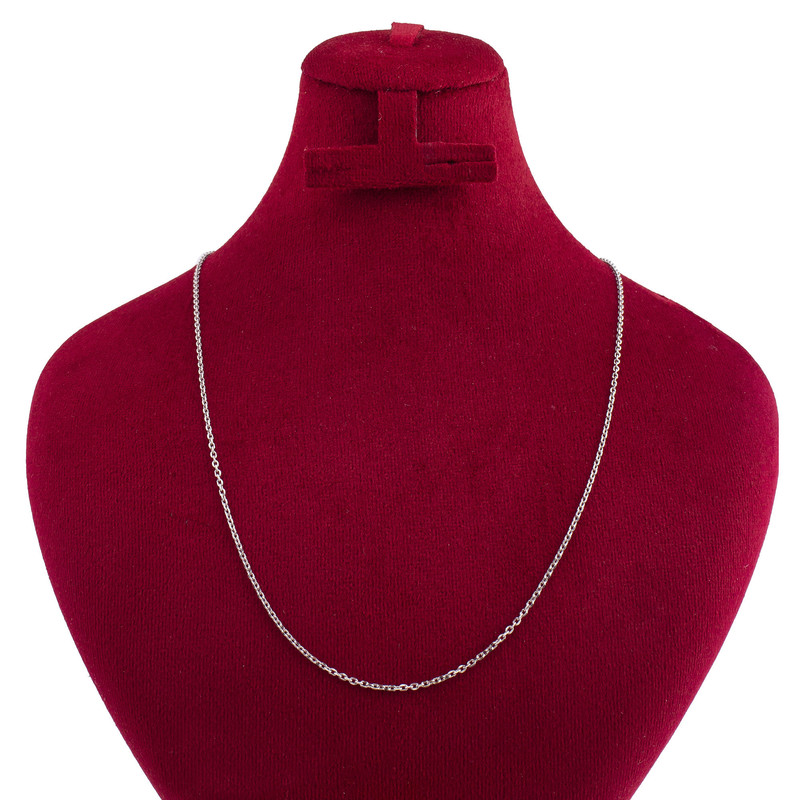 زنجیر نقره زنانه مدل دیپلمات کد 1.3 - 40 زنجیر نقره زنانه مدل دیپلمات کد 1.3 - 40