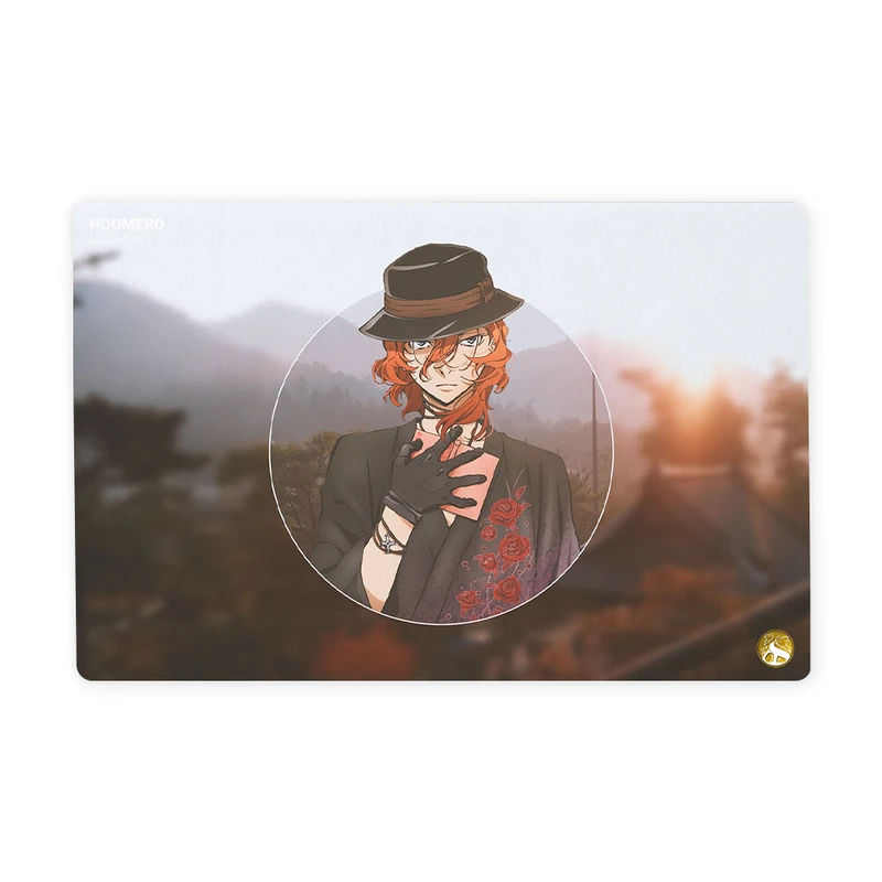 ماوس پد هومرو مدل ML071-SIZE2437 طرح انیمه سگ‌های ولگرد بانگو