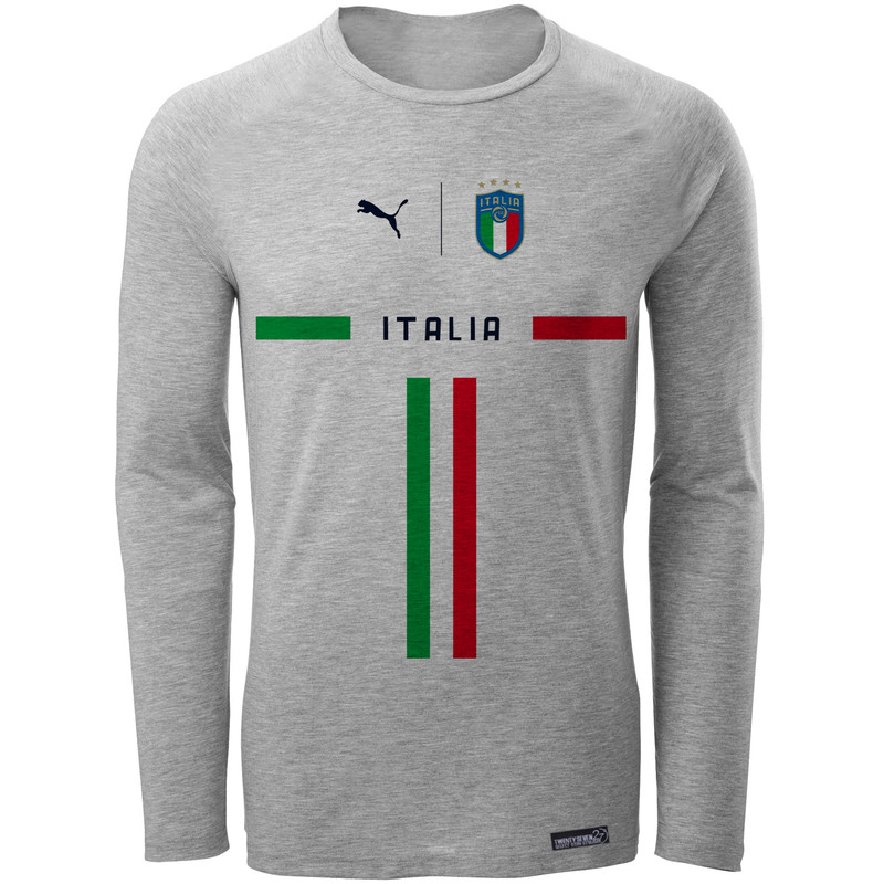 تی شرت آستین بلند مردانه مدل Italy Sefid کد MH1394