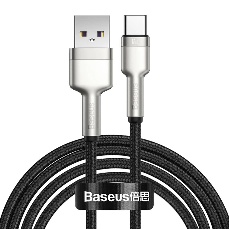 کابل تبدیل USB به USB-C باسئوس مدل Metal Data cable 66W طول 2 متر