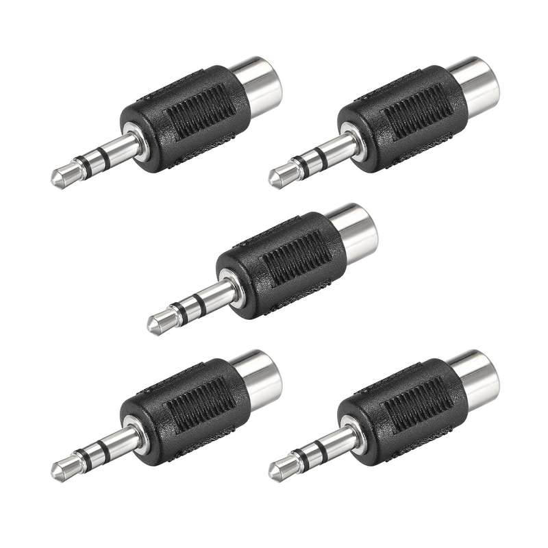 فیش تبدیل AV به جک 3.5 میلی متری مدل RCA-3.5 بسته 5 عددی