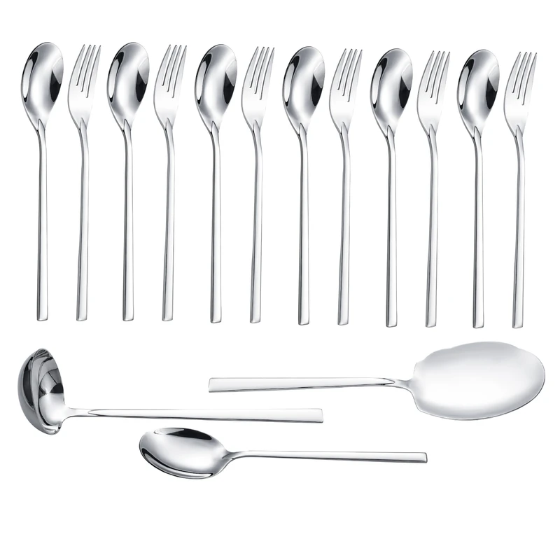 سرویس قاشق و چنگال 15 پارچه جی فی نی مدل G-253