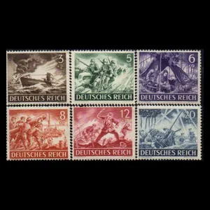 تمبر یادگاری مدل کشور آلمان رایش 1943 مجموعه 6 عددی