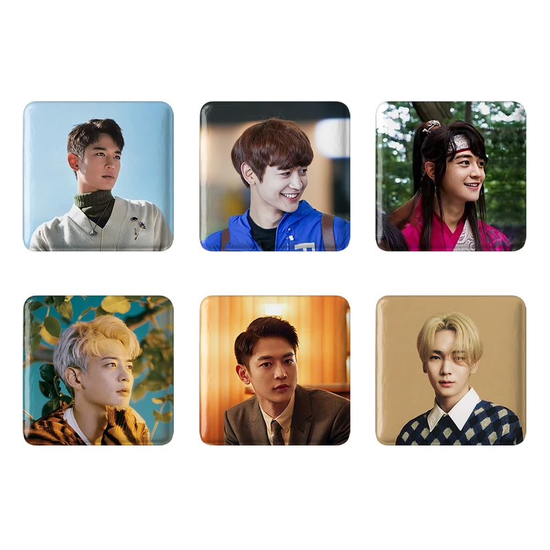 مگنت خندالو طرح مینهو گروه شاینی Shinee کد 1280A مجموعه 6 عددی