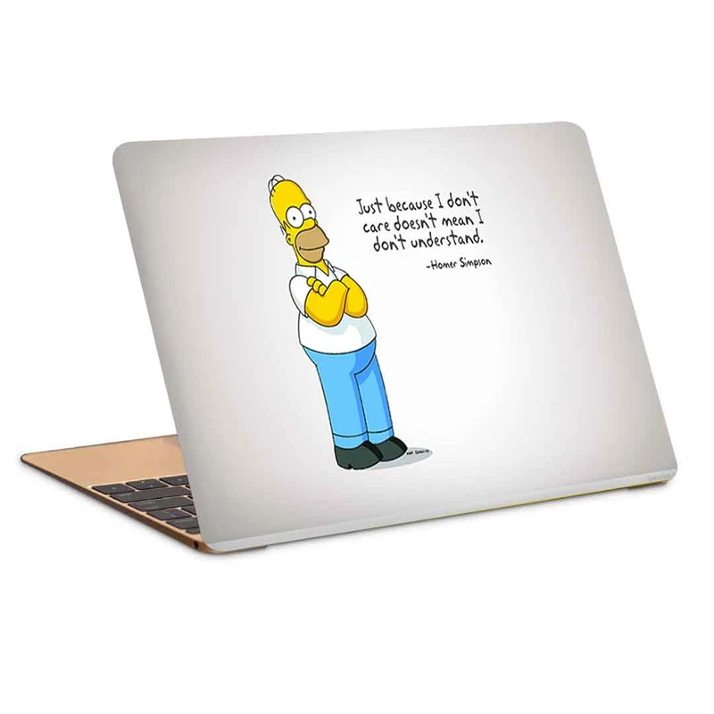 استیکر لپ تاپ طرح homer simpsonکد c-398مناسب برای لپ تاپ 15.6 اینچ