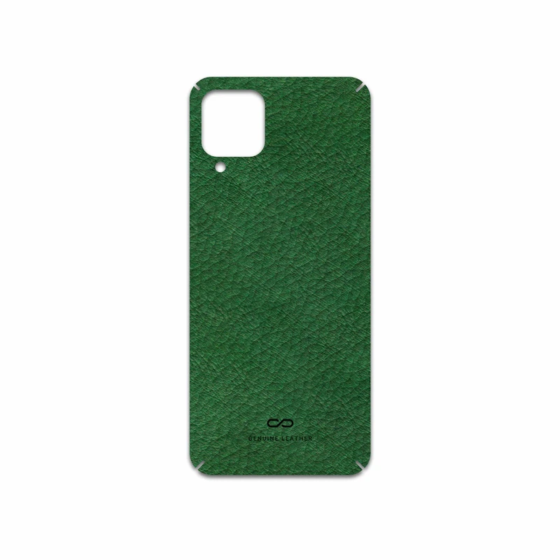برچسب پوششی ماهوت مدل Green-Leather مناسب برای گوشی موبایل سامسونگ Galaxy A12 Nacho