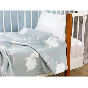 پتوی کودک انگلیش هوم مدل  Little Lamb سایز 120x100 سانتی متر