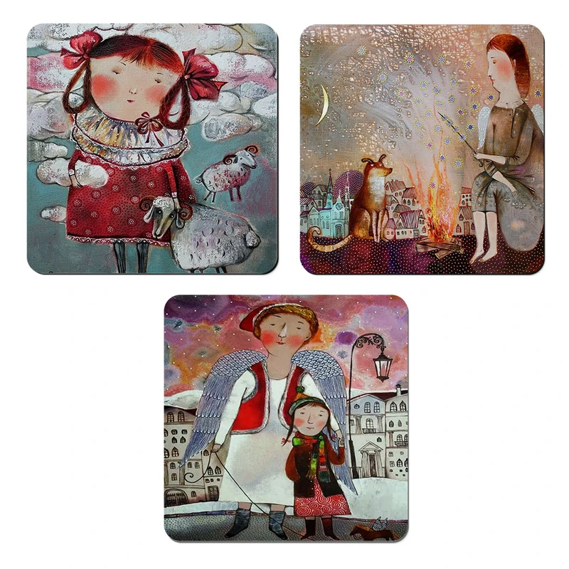 مگنت صباطرح مدل دخترک در رویا کد M1310 مجموعه 3 عددی