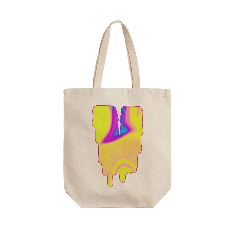 ساک خرید ترمه طراحان ایده مدل حرف V هولوگرامی کد cfp2998 - L