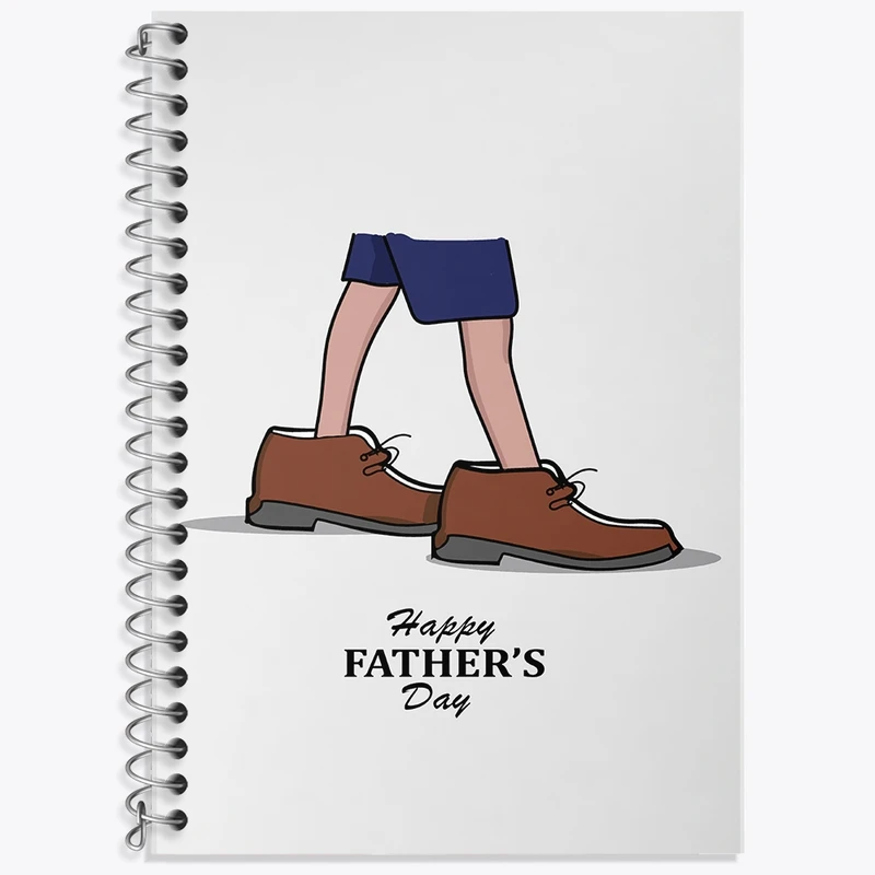 دفتر زبان 50 برگ خندالو مدل دو خط طرح روز پدر کد F1962