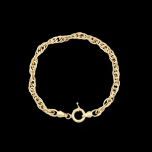 دستبند طلا کم اجرت 18 عیار زنانه گالری طلا و شمش برلیان مدل 4099