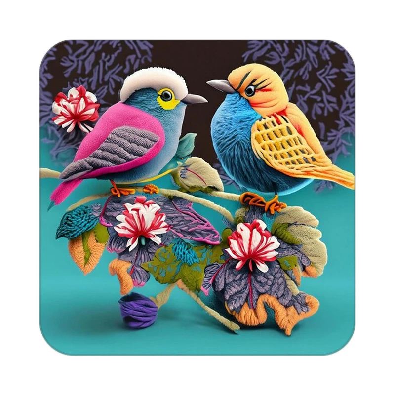 زیر لیوانی کاکتی طرح حیوانات رنگی مدل mp27094