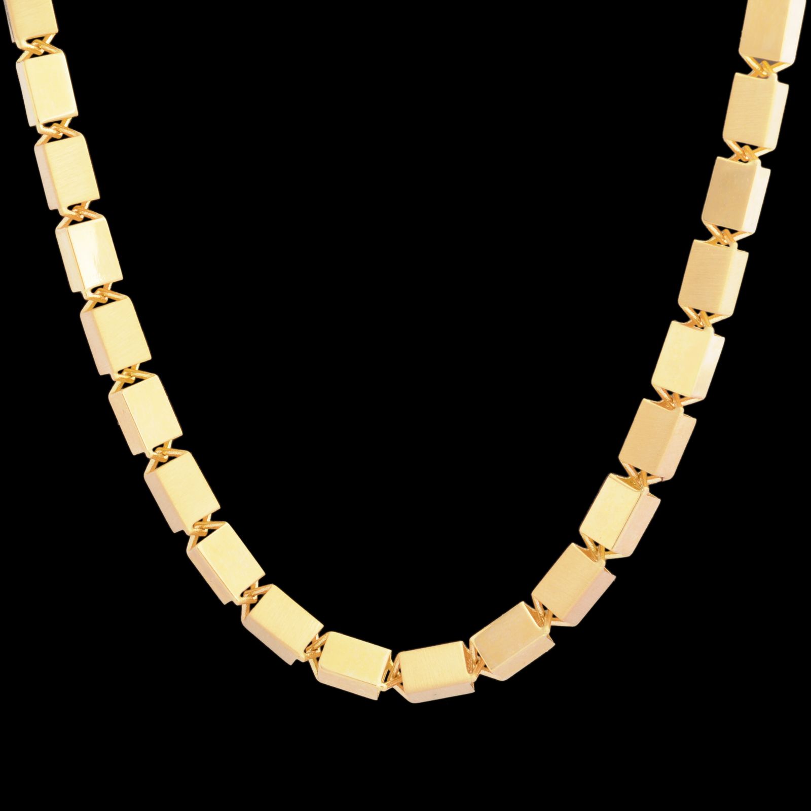 زنجیر طلا 18 عیار زنانه طلای مستجابی مدل آیس کیوب کد N50 -  - 1