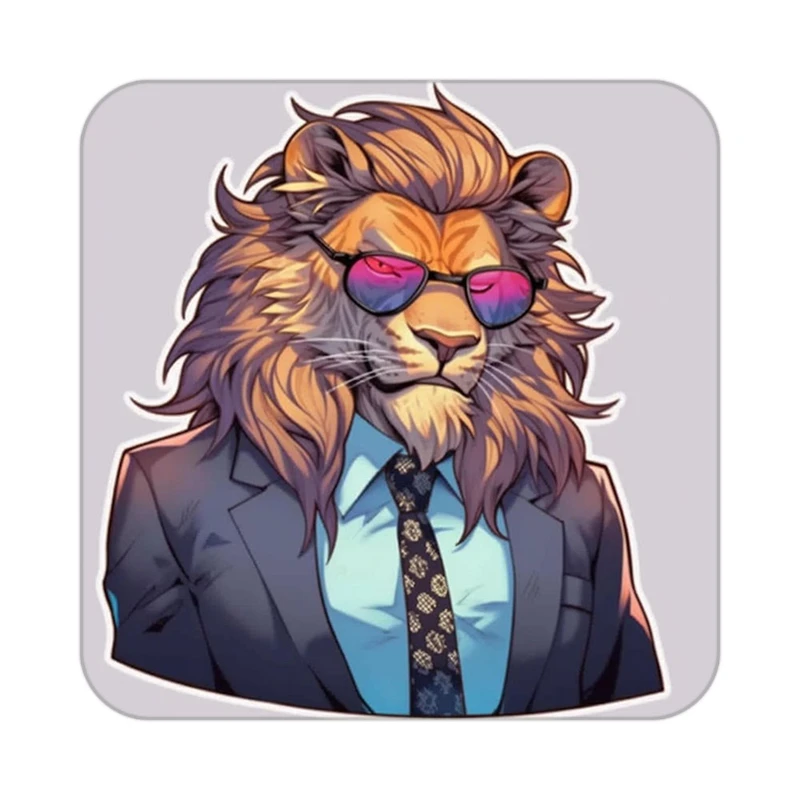 زیر لیوانی کاکتی طرح شیر مدل mp23211