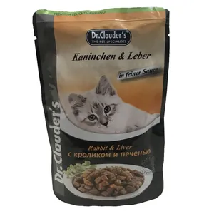 غذای پوچ گربه دکتر کلادرز مدل RABBIT&LIVER وزن 100 گرم