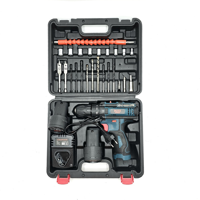 مجموعه 26 عددی دریل پیچ گوشتی شارژی صنعتی باس مدل BS1218V مجموعه 26 عددی دریل پیچ گوشتی شارژی صنعتی باس مدل BS1218V