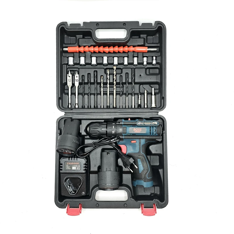 مجموعه 26 عددی دریل پیچ گوشتی شارژی صنعتی باس مدل BS1218V