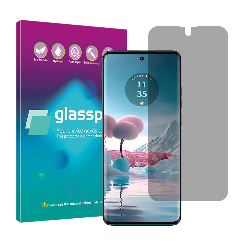 محافظ صفحه نمایش حریم شخصی گلس پرو مدل Resistant مناسب برای گوشی موبایل موتورولا Edge 40 Neo