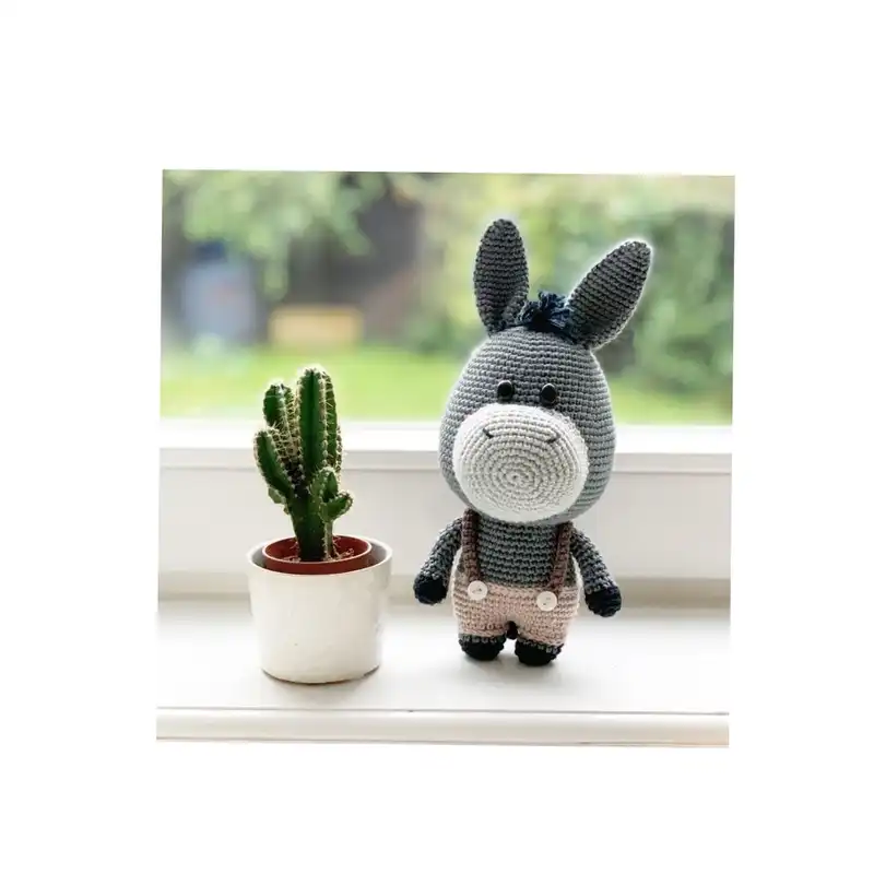 عروسک بافتنی طرح الاغ