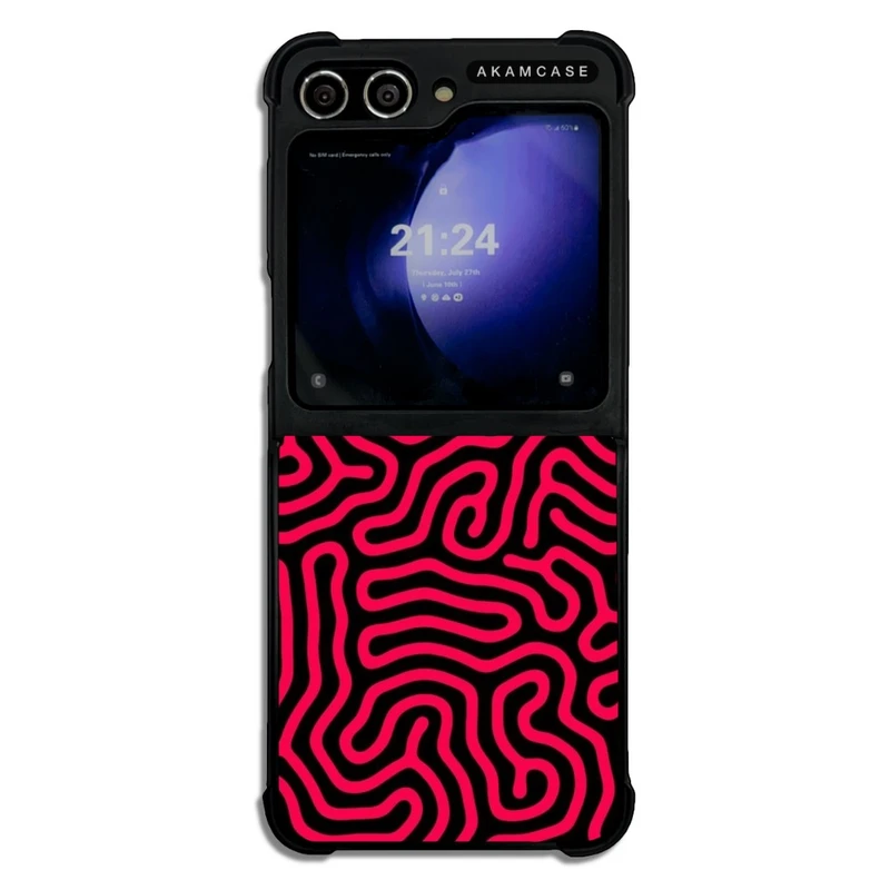 کاور آکام مدل AMC-WSGZFLIP5-DOODLE2 مناسب برای گوشی موبایل سامسونگ Galaxy Z Flip 5