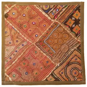 رومیزی سوزن دوزی مدل عسلی کد ZAR18