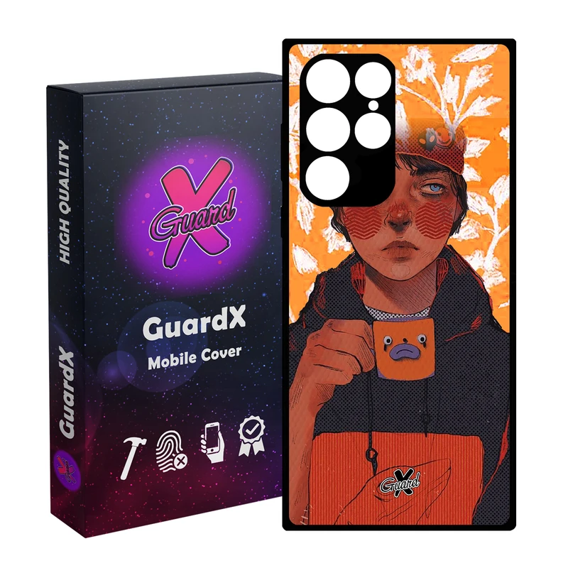 کاور گارد ایکس طرح Girl مدل Glass10319 مناسب برای گوشی موبایل سامسونگ Galaxy S23 Ultra