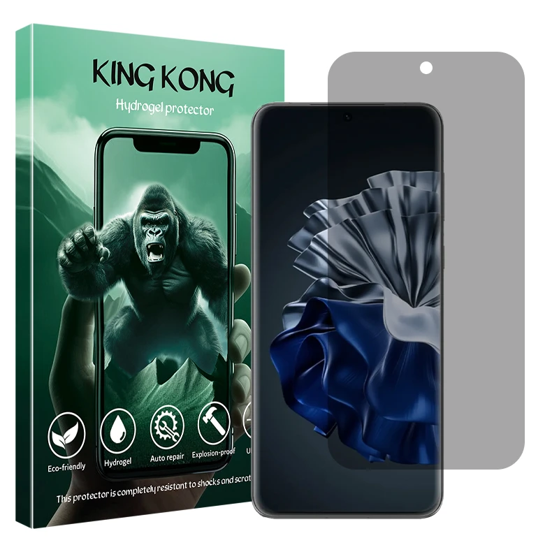 محافظ صفحه نمایش حریم شخصی کینگ کونگ مدل Tough مناسب برای گوشی موبایل هوآوی P60 Pro